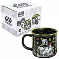 Ilustracja Kubek Termoaktywny Gwiezdne Wojny - Mandalorianin i Grogu