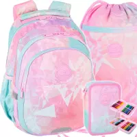 Ilustracja produktu Zestaw 3el. CoolPack Jerry Plecak Szkolny Tie Dye F029912 + Worek F070912 + Piórnik F066912