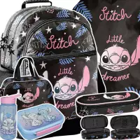 Ilustracja produktu Paso Zestaw Szkolny 6el. Stitch Black Plecak DS26YY-116 + Piórnik DS26YY-013 + Worek DS26YY-712 + Torba DS26YY-074