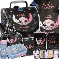 Ilustracja produktu  Paso Zestaw Szkolny 6el. Stitch Black Tornister DS26YY-525 + Piórnik DS26YY-P001 + Worek DS26YY-712 + Torba DS26YY-074