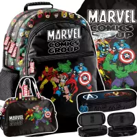 Ilustracja produktu Paso Zestaw Szkolny 4el.Marvel Comics Plecak AV26BB-116 + Piórnik AV25LL-013 + Worek AV26BB-712 + Torba AV26BB-074
