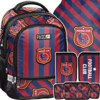 Ilustracja produktu Paso Zestaw Szkolny 3el Football Club  Plecak  PP26FT-260 + Piórnik PP26FT-P001BW + Worek PP26FT-712