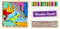 Ilustracja produktu Mega Creative Układanka Drewniana Dinozaury 12el. 	500646