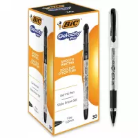Ilustracja produktu Bic Długopis ze Skuwką Gelocity Stic 30 Sztuk Czarny 1010266