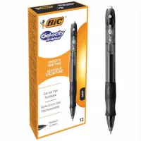 Ilustracja Bic Długopis Automatyczny Gelocity Clic 12 Sztuk Czarny 600659