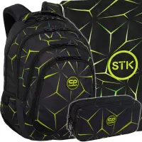 Ilustracja produktu Zestaw 3el. CoolPack Drafter Plecak Szkolny Quake F010750 + Worek 553005 + Piórnik F105750