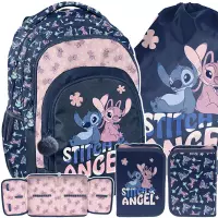 Ilustracja produktu Paso Zestaw Szkolny 3el. Stitch Plecak DS25CC-276 + Piórnik DS25CC-P001BW + Worek DS25CC-712