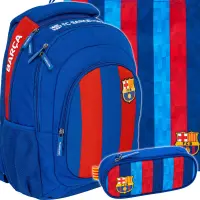 Ilustracja produktu Astra Zestaw Szkolny 3el. FC Barcelona Plecak AB330 502024133 + Worek 507023033 + Piórnik 503023041