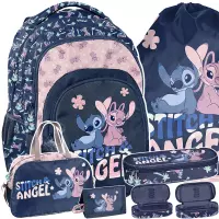 Ilustracja produktu Paso Zestaw Szkolny 5el. Stitch Plecak DS25CC-276 + Piórnik DS25CC-013 + Worek DS25CC-712 + Torba DS25CC-074