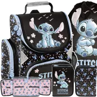 Ilustracja produktu Paso Zestaw Szkolny 3el. Stitch Tornister DS25GG-525 + Piórnik DS25GG-P001BW + Worek DS25GG-712