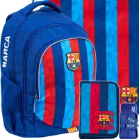 Ilustracja Astra Zestaw Szkolny 3el. FC Barcelona Plecak AB340 502023094 + Worek 507023033 + Piórnik 503023058