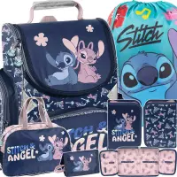 Ilustracja produktu Paso Zestaw Szkolny 5el. Stitch Tornister DS25CC-525 + Piórnik DS25CC-P001BW + Worek DS25CC-712 + Torba DS25CC-074
