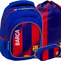 Ilustracja produktu FC Barcelona Zestaw Szkolny Young 3el. Plecak AB330 502026030 + Worek 507026013 + Piórnik 503026046