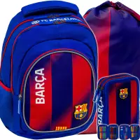 Ilustracja produktu FC Barcelona Zestaw Szkolny Young 3el. Plecak AB330 502026030 + Worek 507026013 + Piórnik 503026044