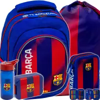 Ilustracja FC Barcelona Zestaw Szkolny Young 5el. Plecak AB330 502026030 + Worek 507026013 + Piórnik 503026044 + 511025014 + 511025015