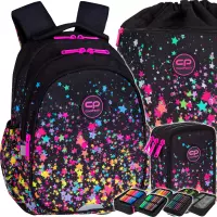 Ilustracja produktu CoolPack Zestaw Szkolny Galaxy 3el. Plecak Jerry E29589 + Worek E70589 + Piórnik E67589
