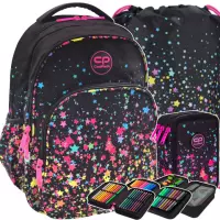 Ilustracja produktu CoolPack Zestaw Szkolny Galaxy 3el. Plecak Base Plus E27589 + Worek 552614+ Piórnik E67589