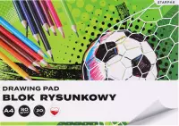 Ilustracja produktu Starpak Blok Rysunkowy Football  A4 20 kartek Biały 588810