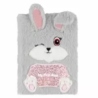 Ilustracja produktu Starpak Pamiętnik Pluszowy Zamykany na Kłódkę Rabbit 564708