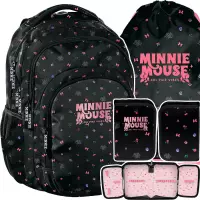 Ilustracja produktu Paso Zestaw Szkolny 3el. Myszka Minnie Pink Plecak DM25XX-276 + Piórnik DM25XX-P001BW + Worek DM25XX-712