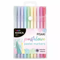 Ilustracja produktu Kidea Pisaki Pastelowe 10 kolorów 080403