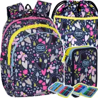 Ilustracja produktu CoolPack Zestaw Szkolny In The Garden 3el. Plecak F029831 + Piórnik F066831 + Worek F070831