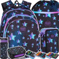 Ilustracja CoolPack Zestaw Szkolny Star Night 5el. Plecak F029830+ Piórnik F067830 + Worek F070830