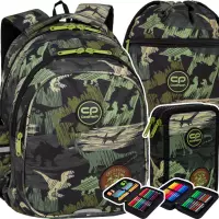 Ilustracja produktu CoolPack Zestaw Szkolny Adventure Park 3el. Plecak F029672 + Piórnik F066672 + Worek F070672