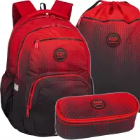 Ilustracja produktu Coolpack Zestaw Szkolny Gradient Cranberry 3el. Plecak F099756 + Worek F070756 + Piórnik F062756