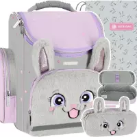 Ilustracja produktu Starpak Zestaw Szkolny 3el. Królik Lila Tornister 527142 + Piórnik 527252 + Worek 507023021