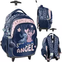 Ilustracja produktu Paso Plecak Szkolny Na Kółkach Stitch And Angel DS25CC-997
