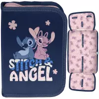 Ilustracja produktu Paso Piórnik Dwuklapkowy bez Wyposażenia Stitch And Angel DS25CC-P001BW