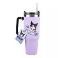 Ilustracja produktu Kubek Podróżny ze Słomką Kuromi - 900 ml