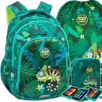 Ilustracja produktu CoolPack Zestaw Szkolny Tropic 3el. Plecak Prime Pro F162965 + Worek F159965 + Piórnik F066965