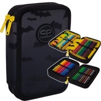 Ilustracja produktu CoolPack Jumper 2 Piórnik Dwukomorowy Z Wyposażeniem Darker Night F066680