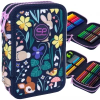 Ilustracja produktu CoolPack Jumper 2 Piórnik Dwukomorowy Z Wyposażeniem Oh My Deer F066664