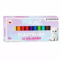 Ilustracja Starpak Plastelina 12 Kolorów Cute Kitty 584206
