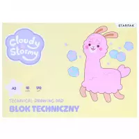 Ilustracja Starpak Blok Techniczny A3/10 kartek Biały C&S 598694