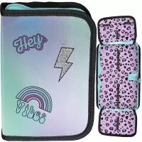 Ilustracja produktu Paso Piórnik Dwuklapkowy bez Wyposażenia Panterka PP26BV-P001BW