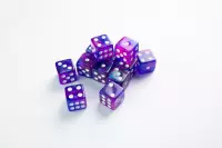 Ilustracja produktu Gamegenic: Galaxy Series - D6 Dice Set (16 mm) - Zestaw 12 Kości - Nebula