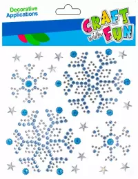 Ilustracja produktu Craft With Fun Ozdoba Dekoracyjna Samoprzylepna kryształki Śnieżk 521607