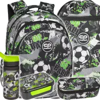 Ilustracja produktu CoolPack Zestaw Szkolny Let's Gol 5el. Plecak Jerry F029674 + Piórnik F062674 + Worek F070674 + Z08674 + Z18674
