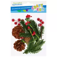 Ilustracja Craft With Fun Ozdoba Dekoracyjna Stroik z Akcesoriami Boże Narodzenie 596948