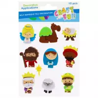 Ilustracja Craft With Fun Ozdoba Dekoracyjna Samoprzylepna Filcowa Jasełka 595630