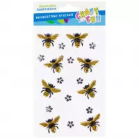 Ilustracja Craft With Fun Ozdoba Dekoracyjna Samoprzylepna Pszczółka 595637