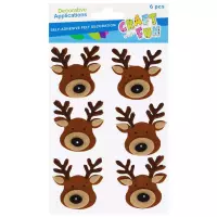 Ilustracja Craft With Fun Ozdoba Dekoracyjna Samoprzylepna Filcowa Renifer 595629