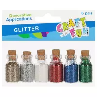 Ilustracja produktu Craft With Fun Brokat Sypki 6 Kolorów 596949