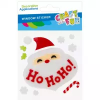 Ilustracja produktu Craft With Fun Ozdoba Dekoracyjna Naklejki Na Szybę Mikołaj 567208
