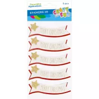 Ilustracja produktu Craft With Fun Ozdoba Naklejki 3D Święta 567198