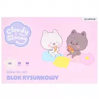 Ilustracja Starpak Blok Rysunkowy A3/20 kartek Biały C&S 598693
